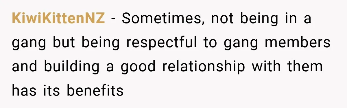 Gangster Steals Kid’s Earnings, Then Walks Into A Trap That Costs Him Big KiwiKittenNZ − Sometimes, not being in a gang but being respectful to gang members and building a good relationship with them has its benefits