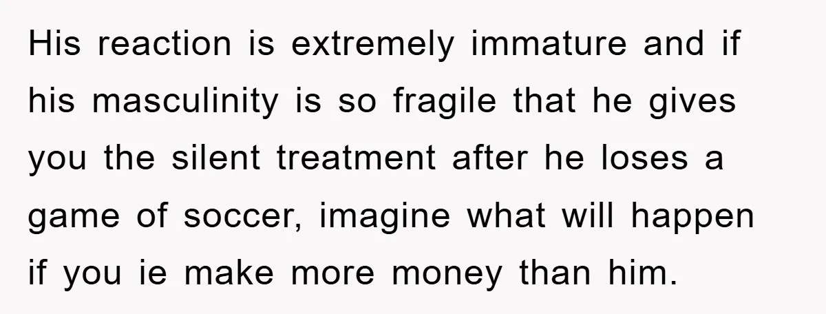 Woman "Emasculates" Her Boyfriend By Expertly Beating Him In A Casual Soccer Game His reaction is extremely immature and if his masculinity is so fragile that he gives you the silent treatment after he loses a game of soccer, imagine what will happen...