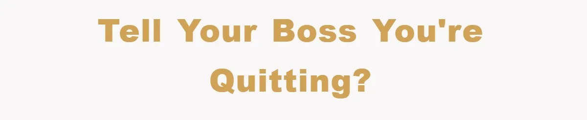 Controlling Husband Demanded She Quit Her Job, Her Literal Response Was Priceless Tell Your Boss You're Quitting?