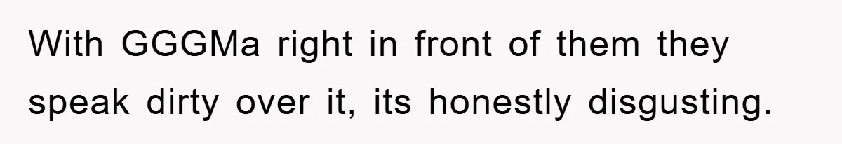 With GGGMa right in front of them they speak dirty over it, its honestly disgusting.