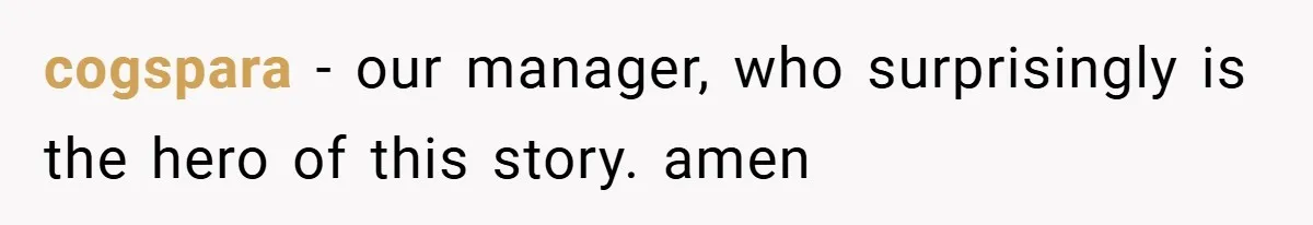 cogspara − our manager, who surprisingly is the hero of this story. amen