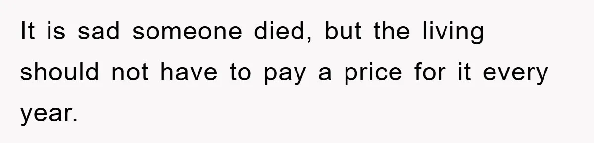 Husband Defies Family’s No-Birthday Rule, Wife Explodes When He Shares Photos Online It is sad someone died, but the living should not have to pay a price for it every year.