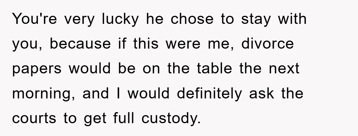 Husband Defies Family’s No-Birthday Rule, Wife Explodes When He Shares Photos Online You're very lucky he chose to stay with you, because if this were me, divorce papers would be on the table the next morning, and I would definitely ask the...