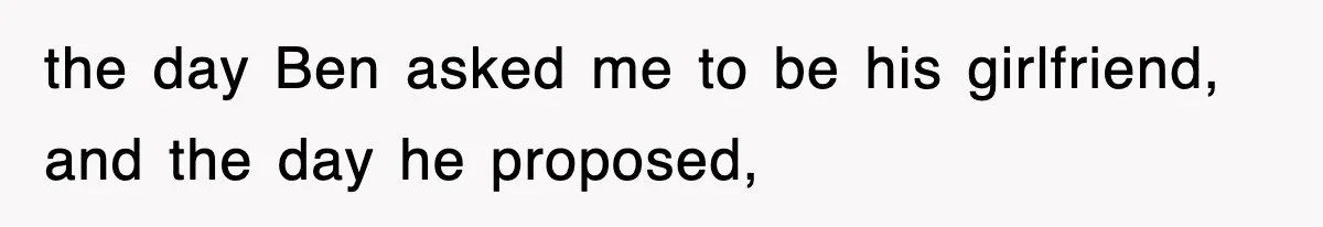 Bride Kicks Out Groom’s Entire Family After They Ignore Every Rule And Tradition At Her Wedding the day Ben asked me to be his girlfriend, and the day he proposed,