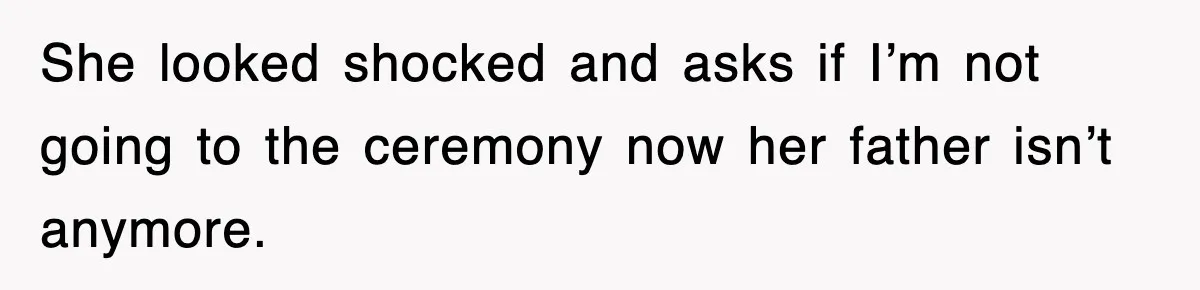 Mother Declines To Go To Daughter’s Graduation After She Chose Her Absent Father Over Her She looked shocked and asks if I’m not going to the ceremony now her father isn’t anymore.