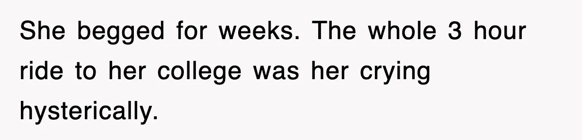Mother Declines To Go To Daughter’s Graduation After She Chose Her Absent Father Over Her She begged for weeks. The whole 3 hour ride to her college was her crying hysterically.
