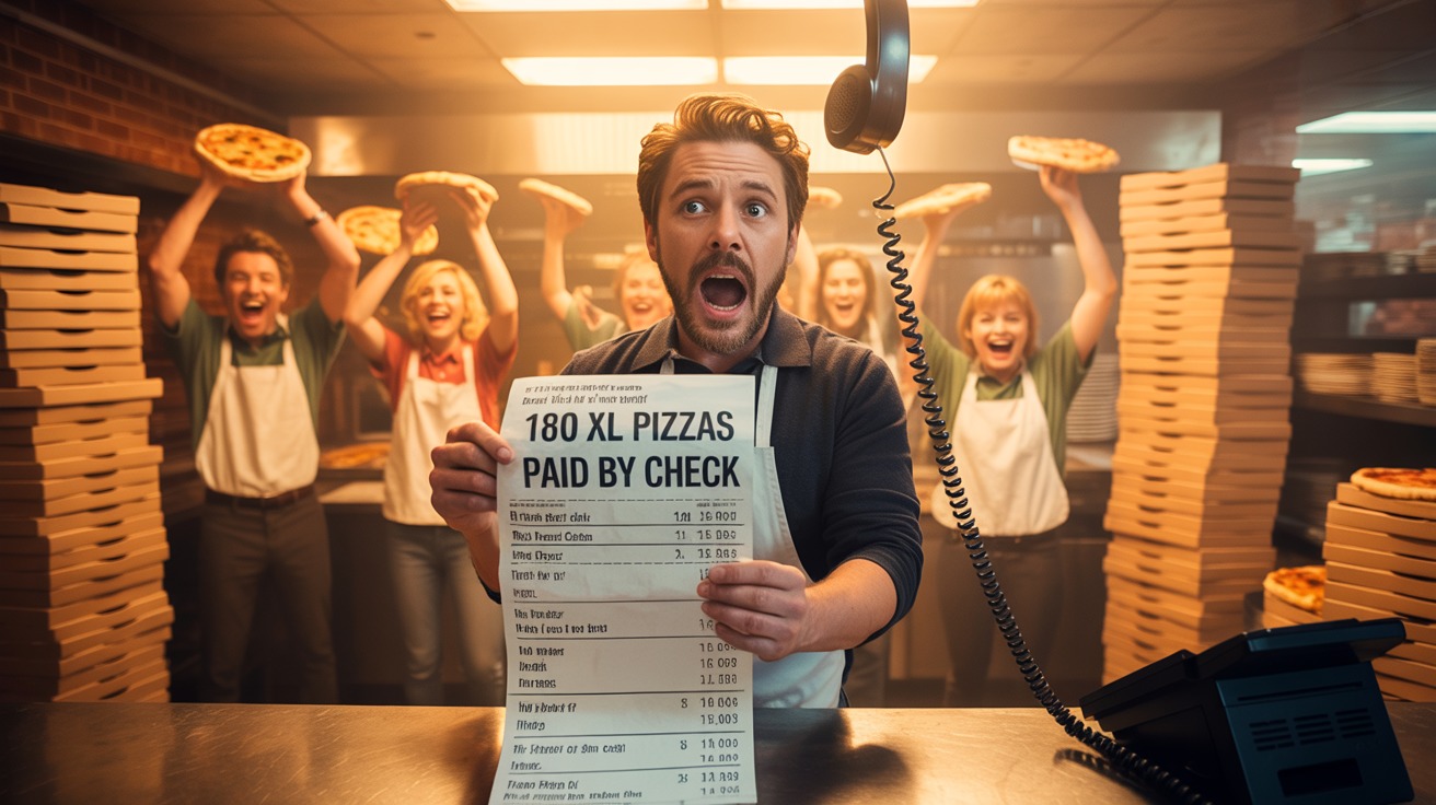 Boss Wanted Staff To Stop Hanging Up On Prank Calls, Now They Are Swimming In Pepperoni”