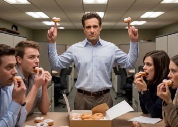 Office Hazers Demand Donuts From The New Guy, He Serves Them With His Middle Fingers Office Hazers Demand Donuts From The New Guy, He Serves Them With His Middle Fingers