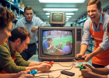 Supervisor Bans Switch On Company TV, Worker Hauls In Massive CRT For Epic Gaming Sessions