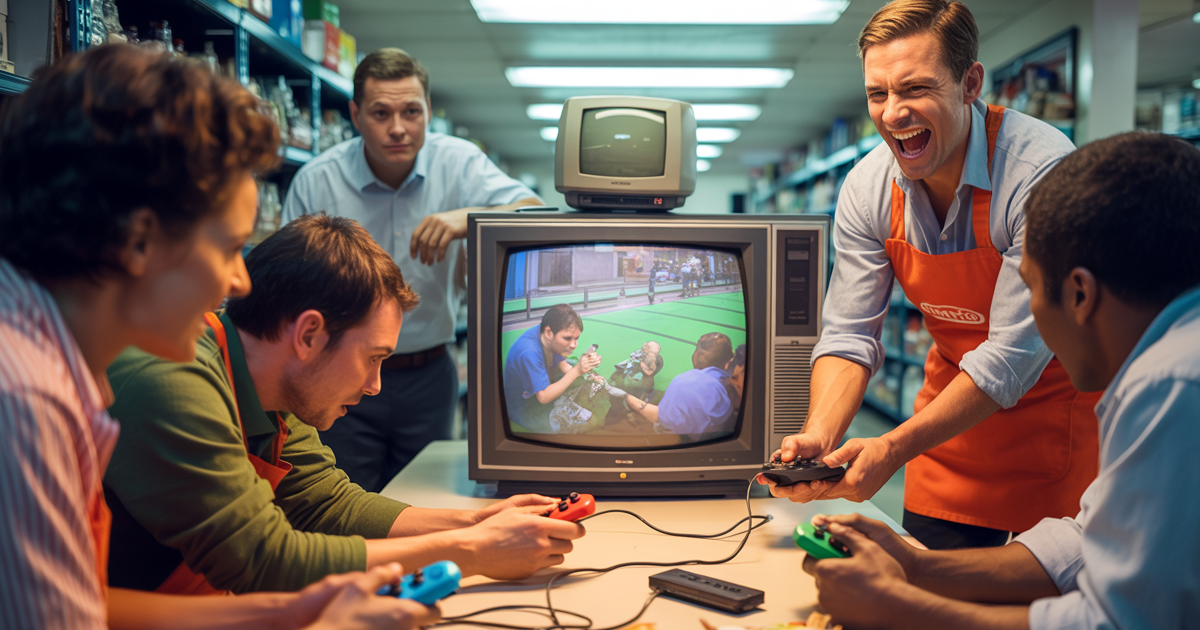 Supervisor Bans Switch On Company TV, Worker Hauls In Massive CRT For Epic Gaming Sessions