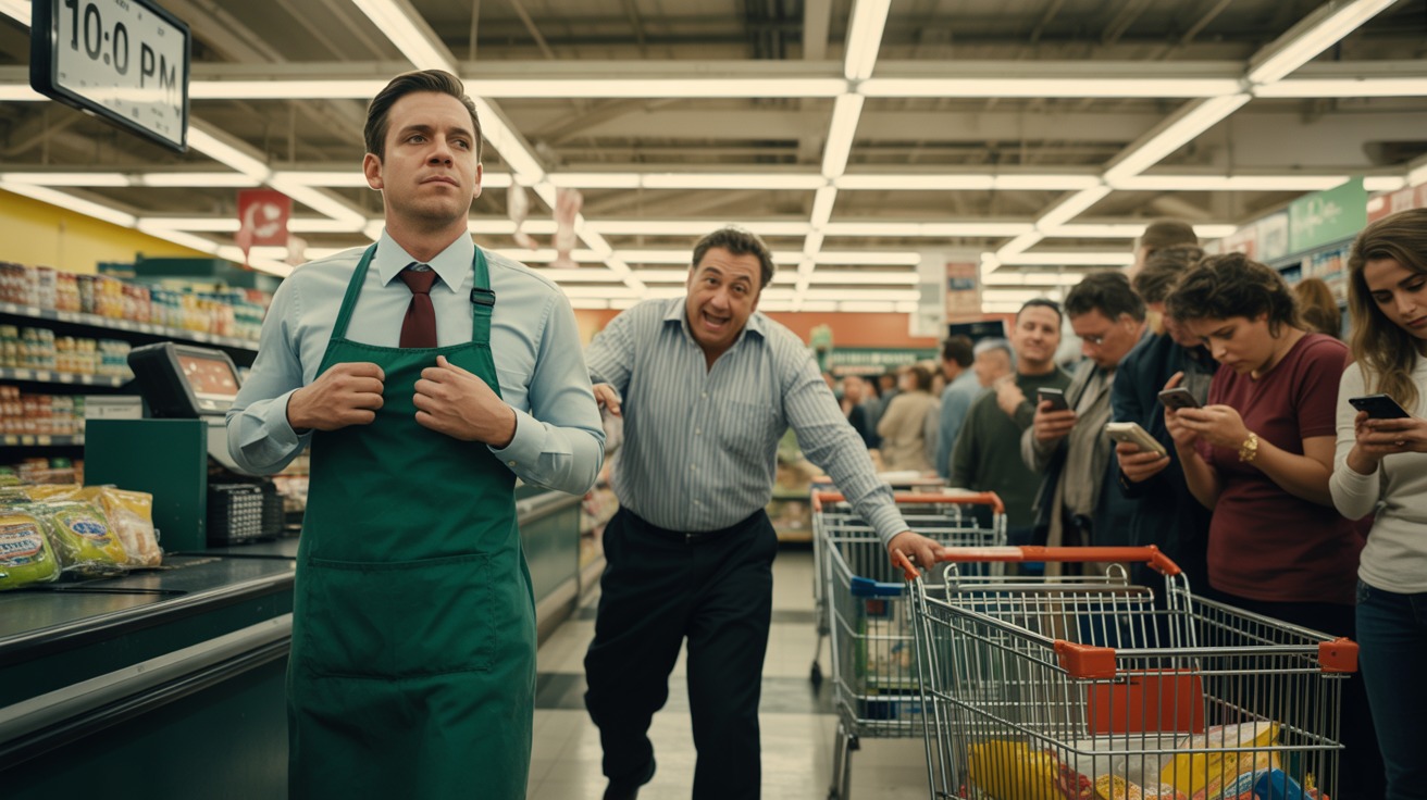 Grocery Store Manager Forbids Overtime, Spends His Night Scanning Turkeys Himself