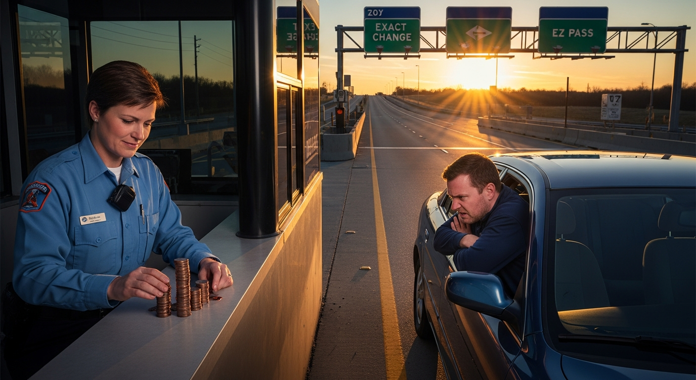 Toll Booth Worker Serves Justice, One Penny at a Time!