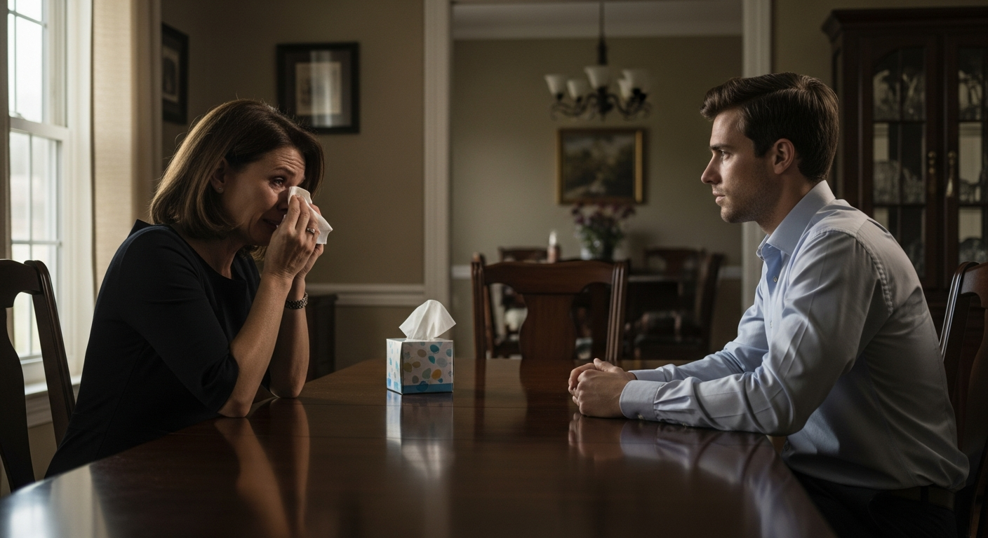 Parents Demand Successful Son Mourn the "Golden Child" Who Made His Life Hell