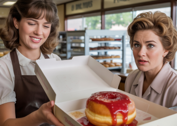 Customer Demands “More Jam”, Teen Gives Her A Donut Bomb Instead
