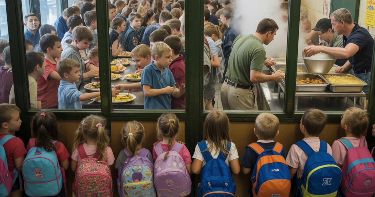 School Cuts Lunch Break By 5 Minutes, Students Trigger Cafeteria Chaos And Win Their Time Back