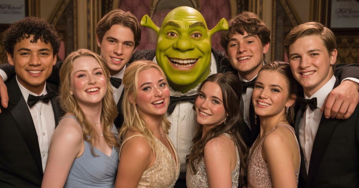 Photographer Gets Asked To Edit Prom Photos For Free, So She Add Shrek To Every Shot
