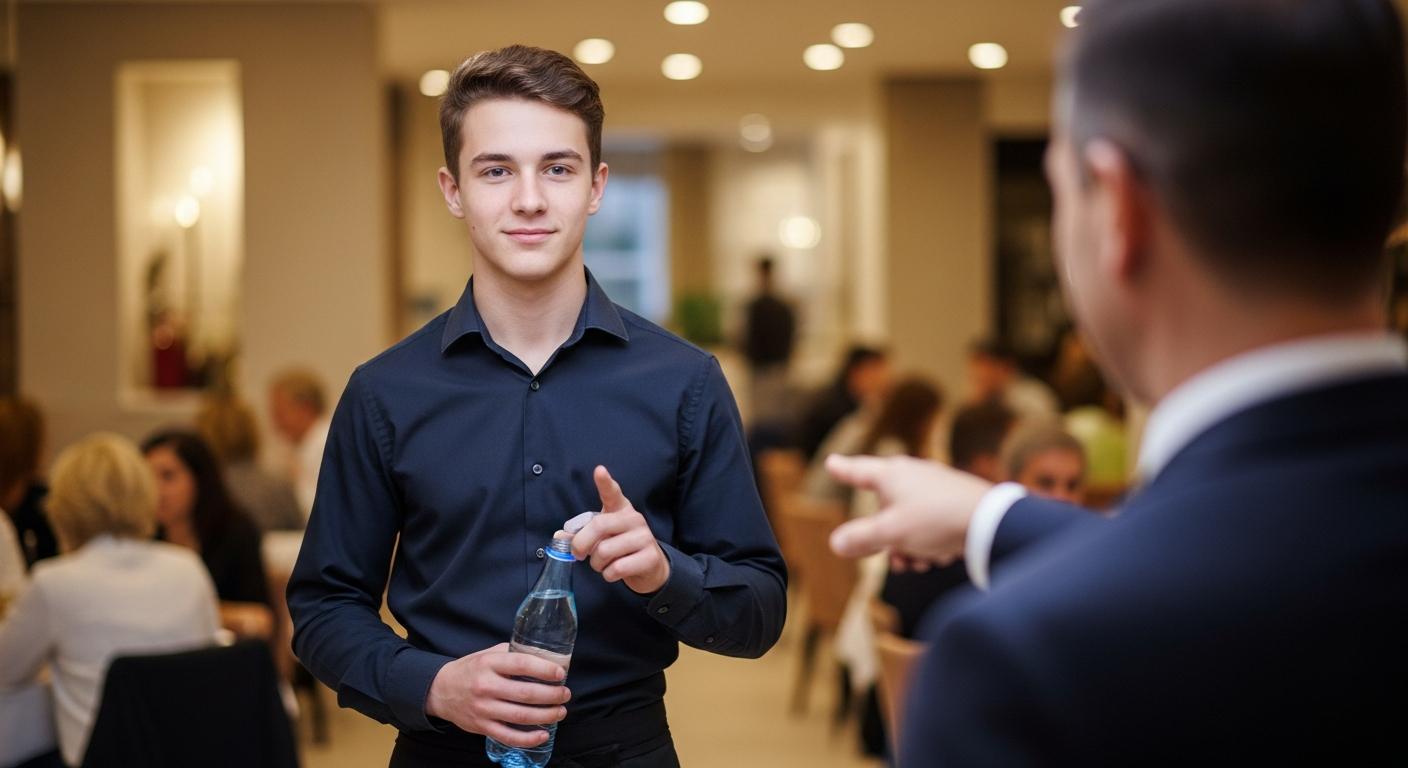 Boss Tells Teen Waiter Not to Drink, Regrets It Immediately Boss Tells Teen Waiter Not to Drink, Regrets It Immediately