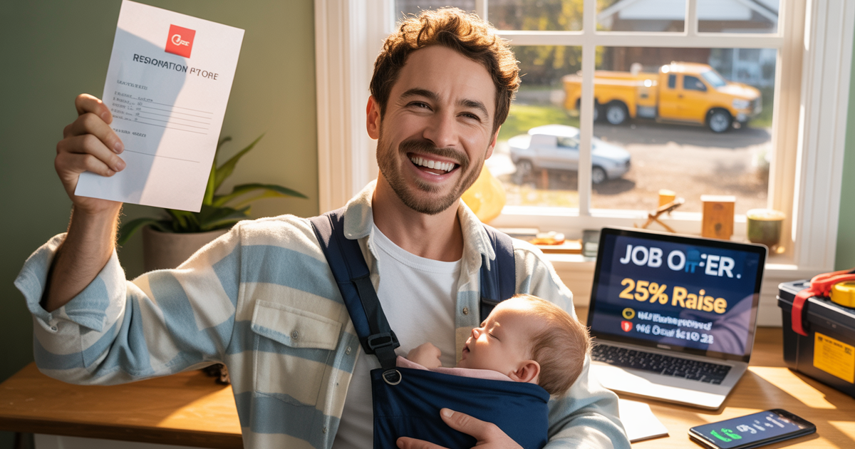 Boss Told New Dad He’d Never Find A Better Job, So He Found One With More Pay, More Time Off, And Quit