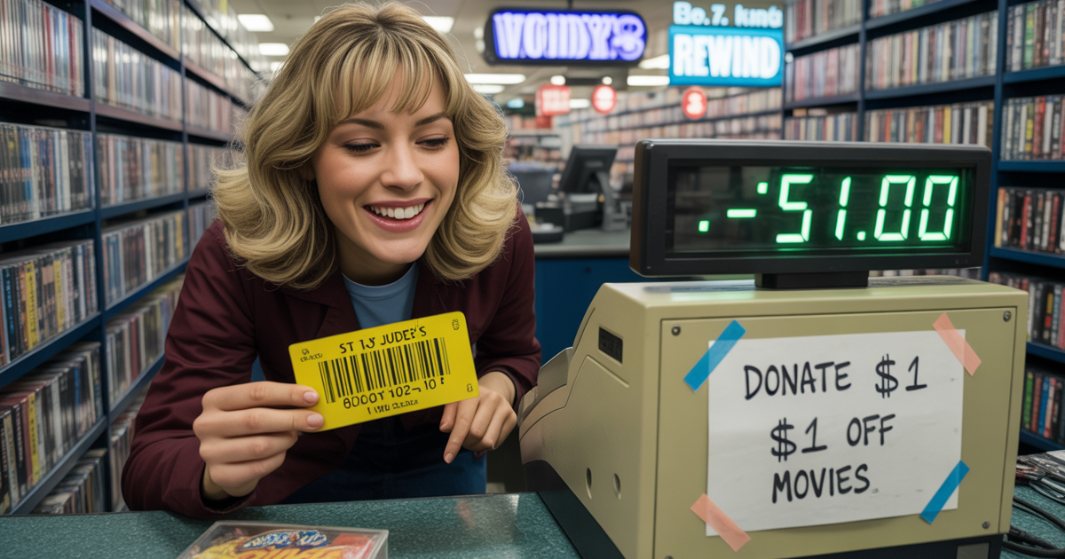 Employee Turns Blockbuster’s Upsell Trick Into Charity Hack, Raises Thousands Right Under Their Nose Employee Turns Blockbuster’s Upsell Trick Into Charity Hack, Raises Thousands Right Under Their Nose