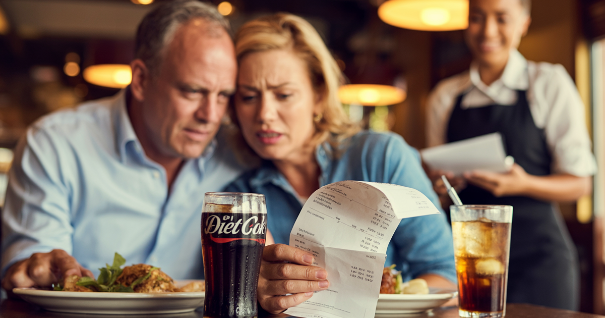 Customer Complains About $2.75 Iced Tea, Server Corrects The Bill And They End Up Paying More