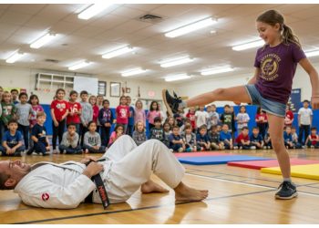Girl’s Epic Kick Crushes Creepy Instructor’s Ego in Gym Demo