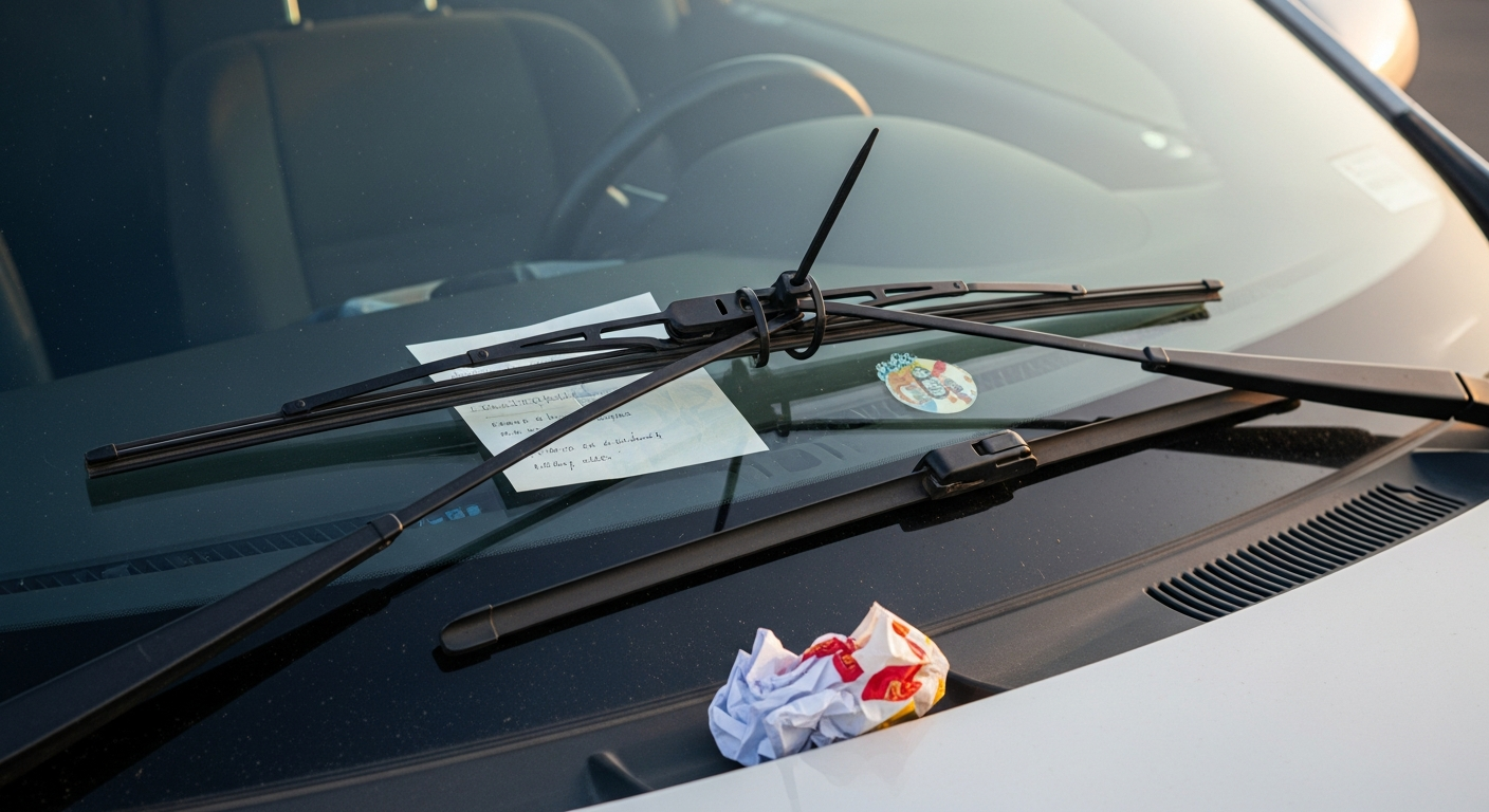 Trash On The Windshield Was Too Kind, So He Escalated The Petty Revenge