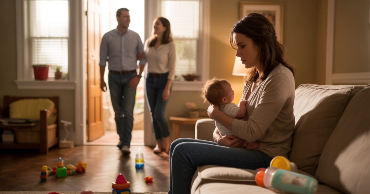 New Mom Feels Pushed Aside As Husband’s Female Friend Becomes A ‘Third Parent’