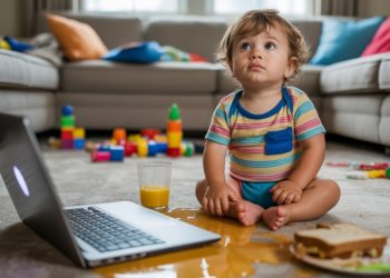 Sister Leaves $3000 Laptop On The Floor While Babysitting, Then Blames Mom When Toddler Destroys It