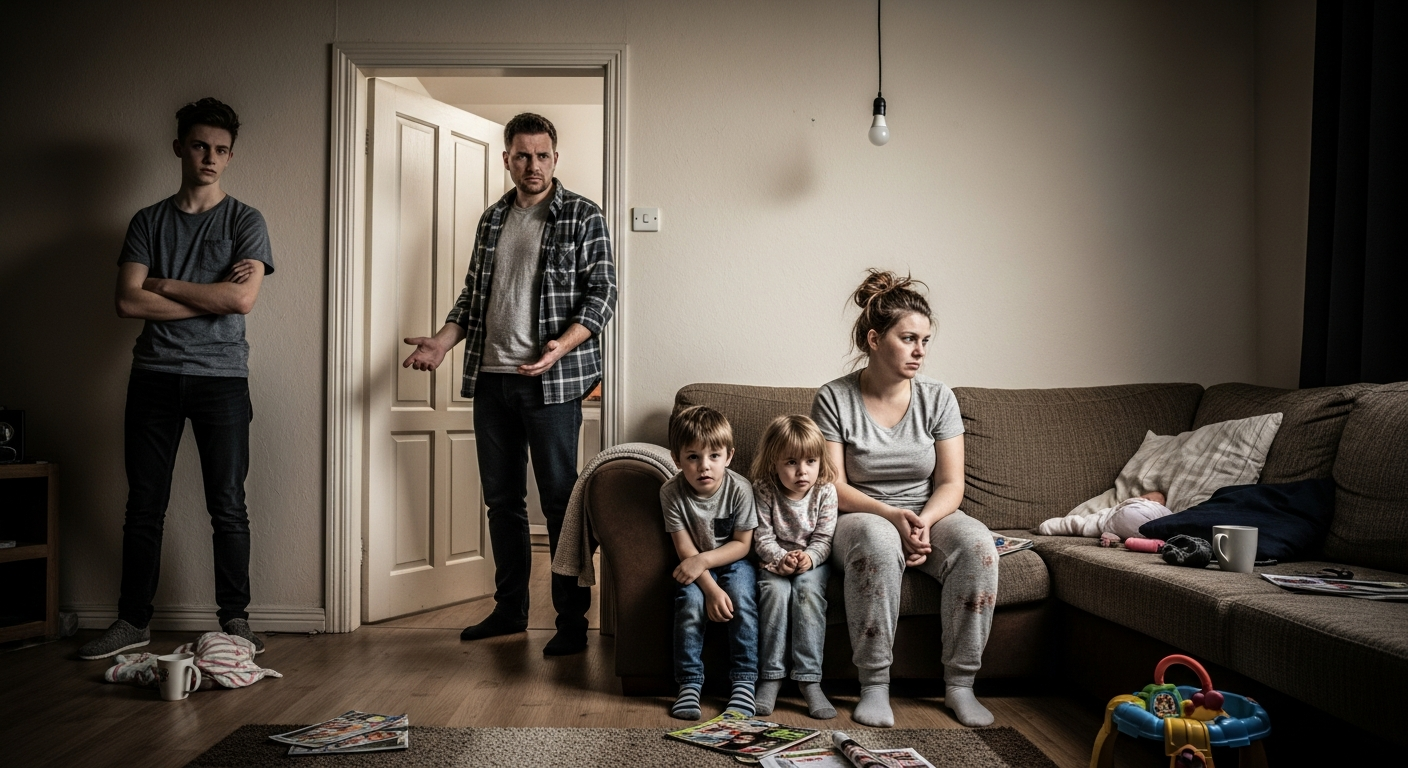 Wife Locks Herself In Room After Husband Refuses to Abandon His Kids