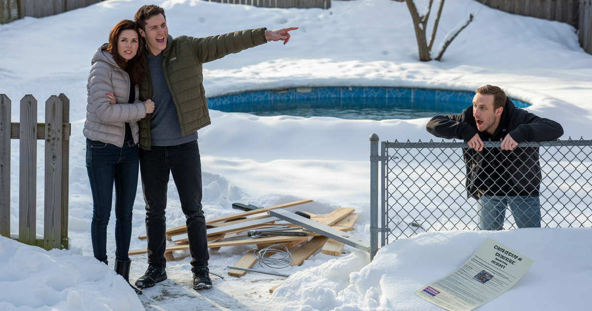 Entitled Neighbor Complains About Damaged Fence, So Homeowners Take It Down Completely