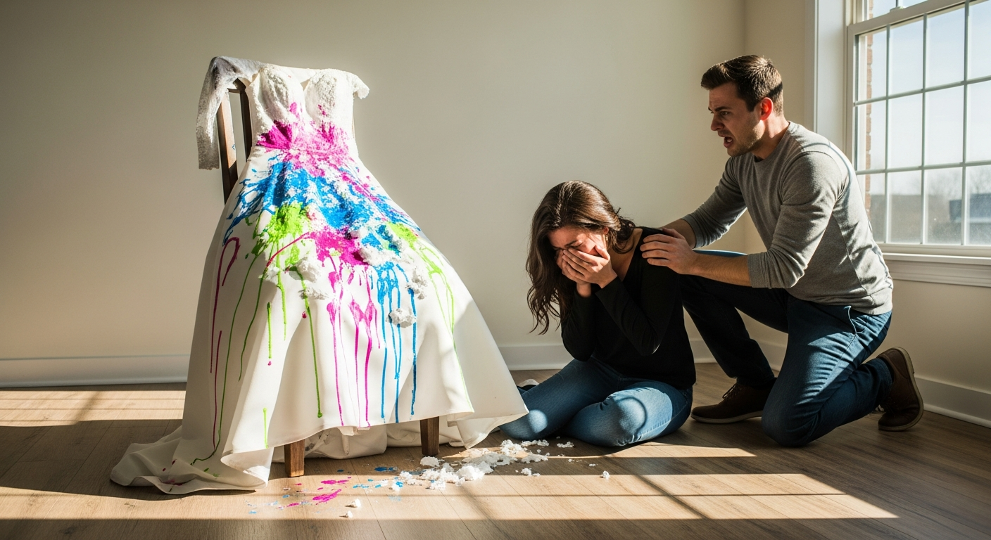 Groom's Ultimatum to Mom: 'It's Him or Me' After Dress Sabotage