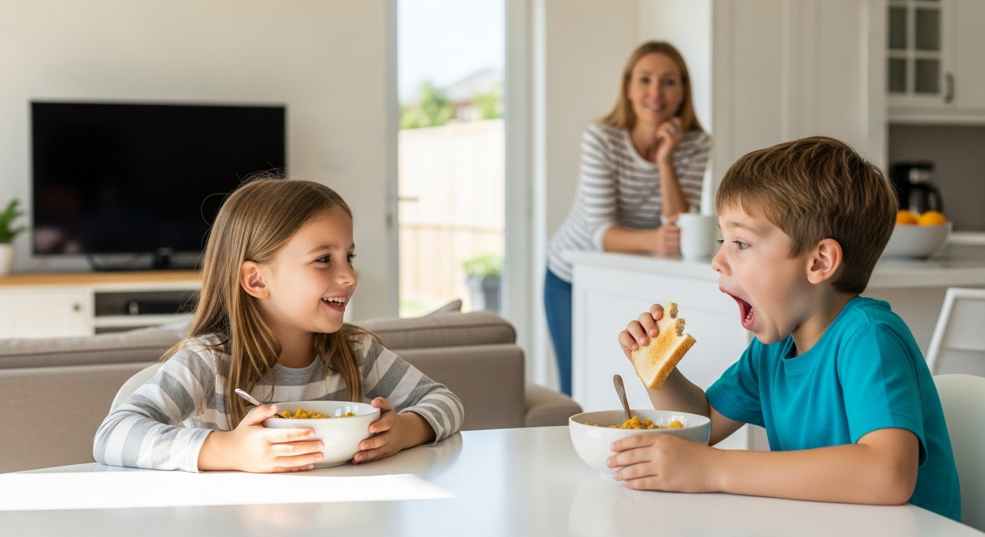 Mom's Brilliant Reply to a Tattletale Ends in Perfect, Coffee-Sipping Silence