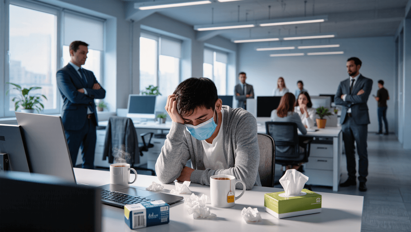 Boss Forces Employee to Work Sick, Ends Up Infecting the Whole Office