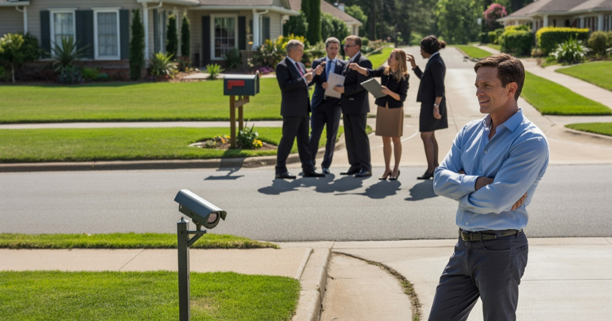 HOA Tried To Bully Homeowner Into Removing Cameras, He Outsmarts Them With A Single Post