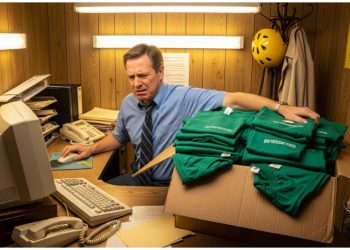 Boss Enforces 30-Year-Old Dress Code, Staff Buries Him In Shirts