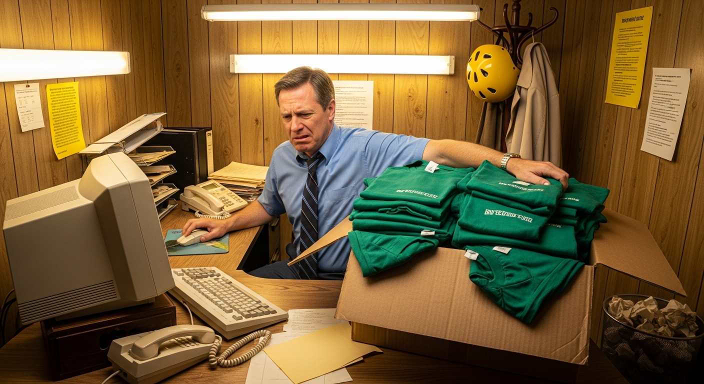 Boss Enforces 30-Year-Old Dress Code, Staff Buries Him In Shirts