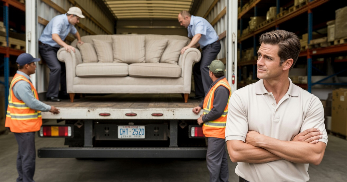 Customer Demands Warehouse Staff Load His Sofa, But When It Got Damaged, He Couldn’t Blame Anyone Else