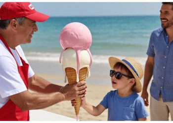 Dad Warns His Kid About Too Much Ice Cream, Vendor Makes Sure He Learns