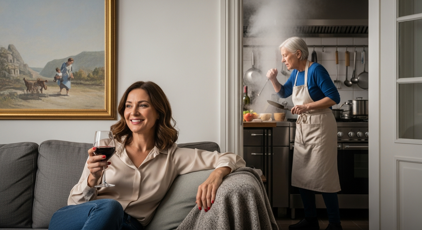 'I Don't Do Housework As a Guest' - Woman Drank Wine While Her Elderly MIL Did Everything