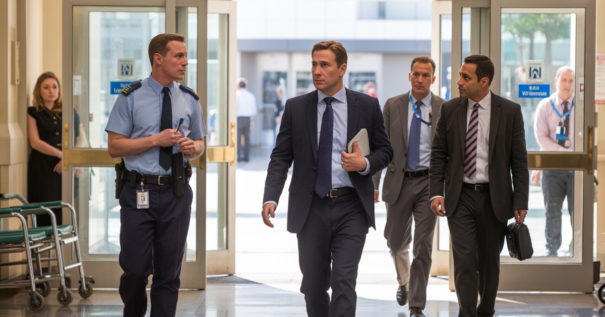 Security Guard Enforces New Entrance Rule, Accidentally Blocks The CEO Of The Entire Hospital System