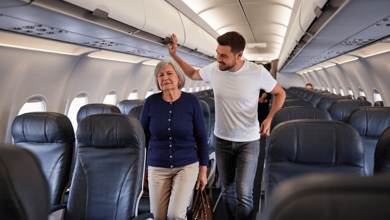 Traveler With Stomach Trouble Makes Seat Thief Rethink Her Choices Traveler With Stomach Trouble Makes Seat Thief Rethink Her Choices