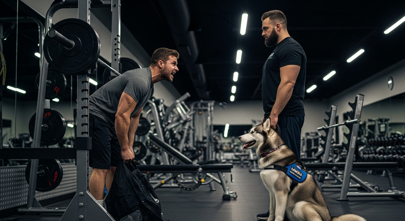 This Guy's Rant About a Dog in the Gym Completely Backfired