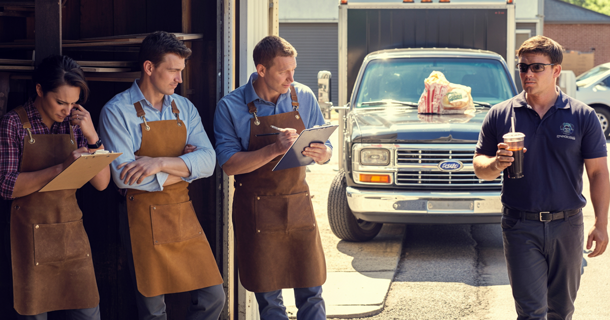 Boss Forces Truck Driver To Take Lunch Breaks, So He Complies And Brings The Entire Workshop To A Halt
