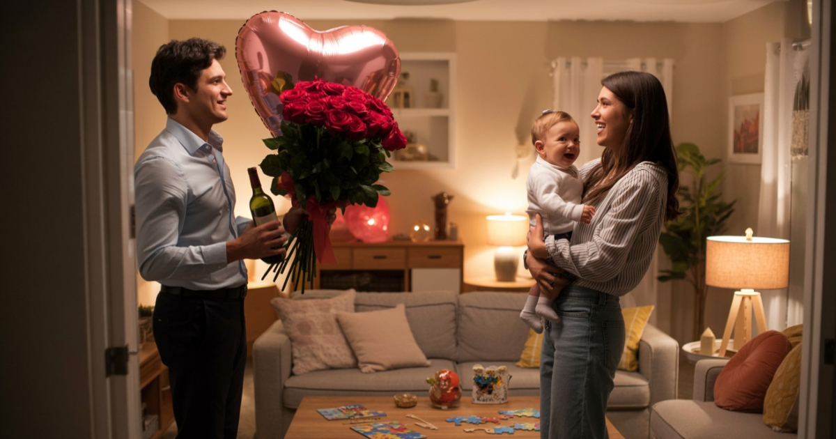 Woman Asks Husband For A Small Balloon, He Shows Up With The Sweetest Valentine Surprise Woman Asks Husband For A Small Balloon, He Shows Up With The Sweetest Valentine Surprise