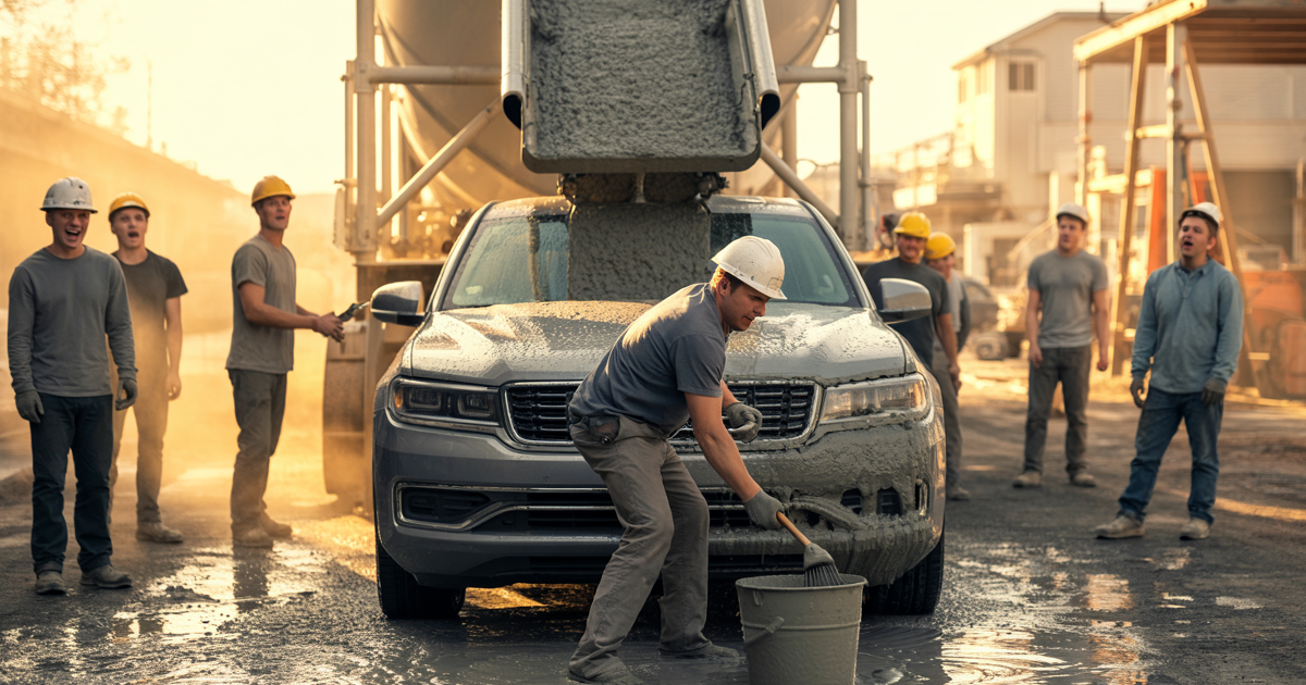 Crew Blocks His Concrete Job, Then Asks To Use His “Truck Wash”, So He Lets Them Ruin Their Cars Crew Blocks His Concrete Job, Then Asks To Use His “Truck Wash”, So He Lets Them Ruin Their Cars