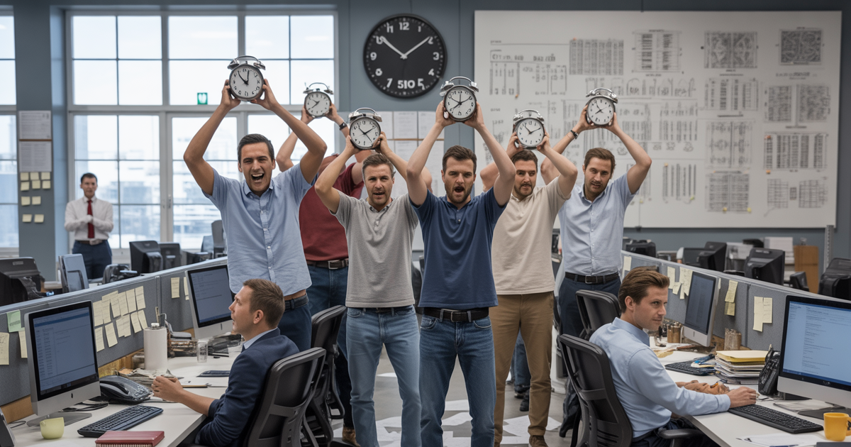 Manager Demands Strict Start Times, Engineers Respond By Walking Out At 5PM On The Dot