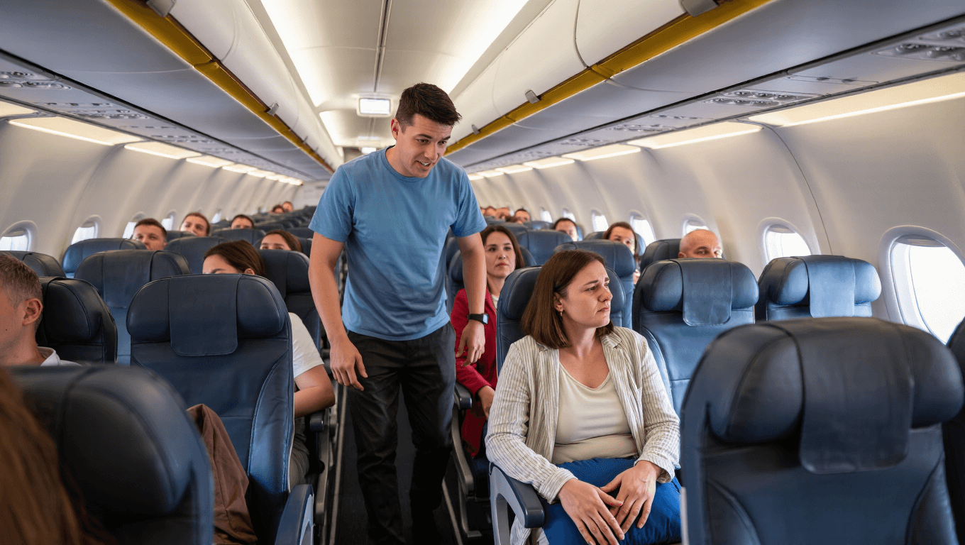 Passenger Drinks 80oz on a 3-Hour Flight, Uses Bathroom 4 Times - AITA?