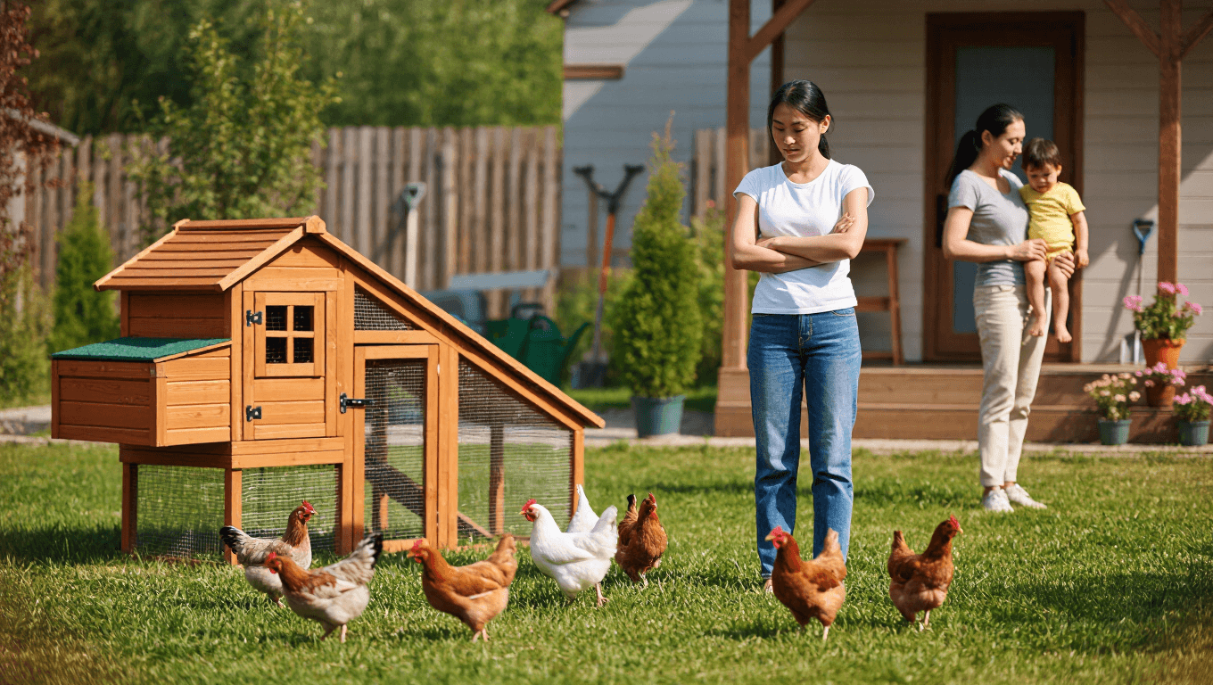 Sister’s Fear of Bird Flu Turns Into a Battle Over Backyard Chickens