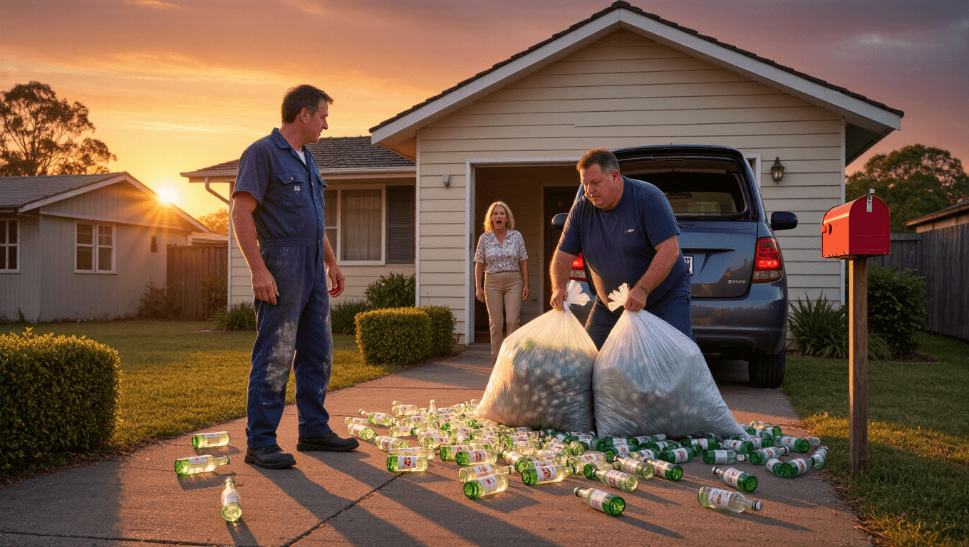 Man Dumps Hundreds Of Schnapps Bottles On Neighbor’s Driveway After Weeks Of Litter