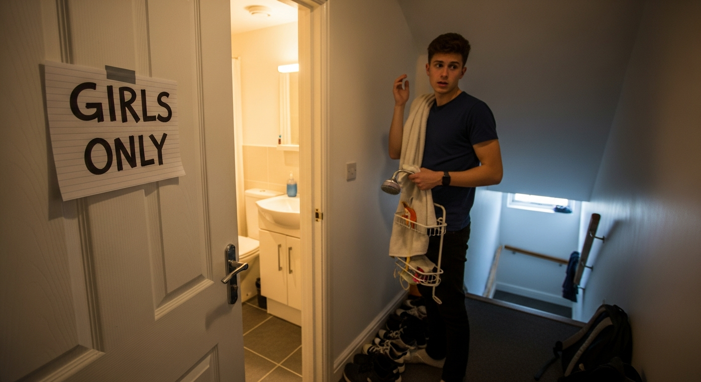 Woman Has a Meltdown After Male Roommate Dares to Use the Nice Shower